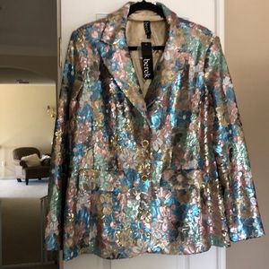 Sequin berek jacket sz XL